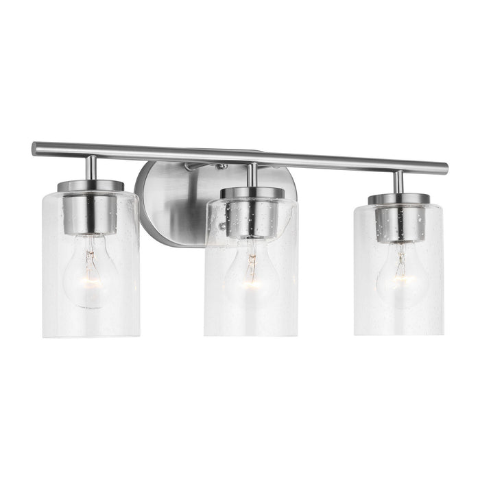 Myhouse Lighting Generation Lighting - 41172-962 - Three Light Wall / Bath - Oslo - Brushed Nickel