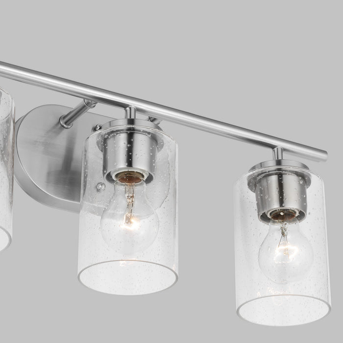 Myhouse Lighting Generation Lighting - 41172-962 - Three Light Wall / Bath - Oslo - Brushed Nickel