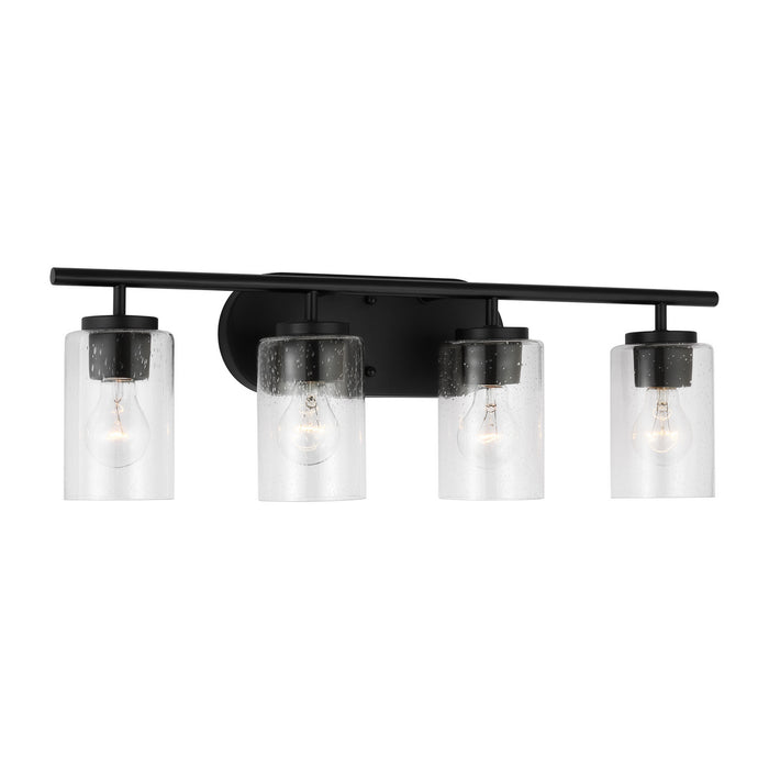 Myhouse Lighting Generation Lighting - 41173-112 - Four Light Wall / Bath - Oslo - Midnight Black