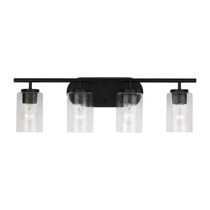 Myhouse Lighting Generation Lighting - 41173-112 - Four Light Wall / Bath - Oslo - Midnight Black