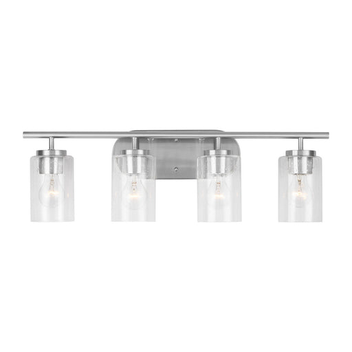 Myhouse Lighting Generation Lighting - 41173-962 - Four Light Wall / Bath - Oslo - Brushed Nickel