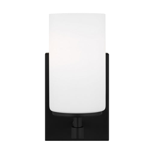 Myhouse Lighting Generation Lighting - 4124601-112 - One Light Wall / Bath Sconce - Alturas - Midnight Black