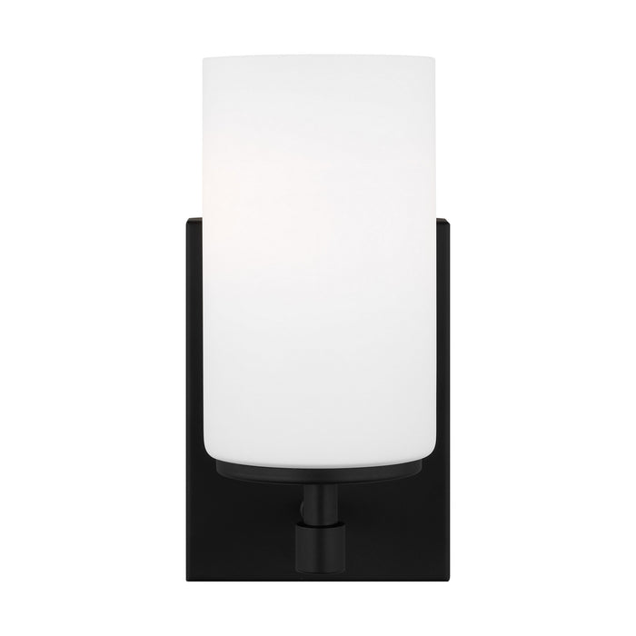 Myhouse Lighting Generation Lighting - 4124601-112 - One Light Wall / Bath Sconce - Alturas - Midnight Black