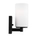 Myhouse Lighting Generation Lighting - 4139101-112 - One Light Wall / Bath Sconce - Hettinger - Midnight Black