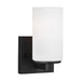 Myhouse Lighting Generation Lighting - 4139101-112 - One Light Wall / Bath Sconce - Hettinger - Midnight Black