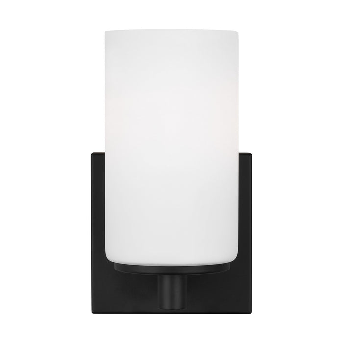 Myhouse Lighting Generation Lighting - 4139101-112 - One Light Wall / Bath Sconce - Hettinger - Midnight Black