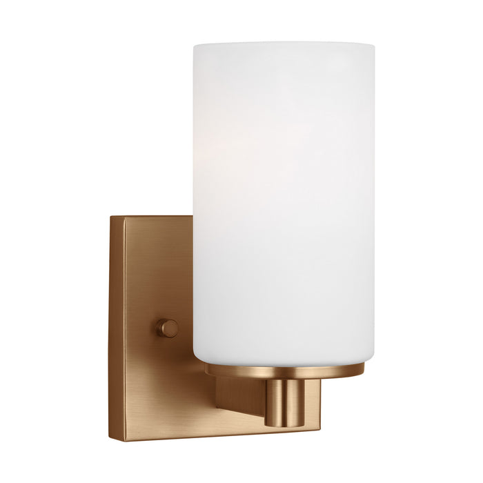 Myhouse Lighting Generation Lighting - 4139101-848 - One Light Wall / Bath Sconce - Hettinger - Satin Brass