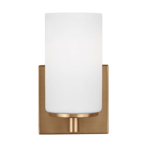 Myhouse Lighting Generation Lighting - 4139101-848 - One Light Wall / Bath Sconce - Hettinger - Satin Brass