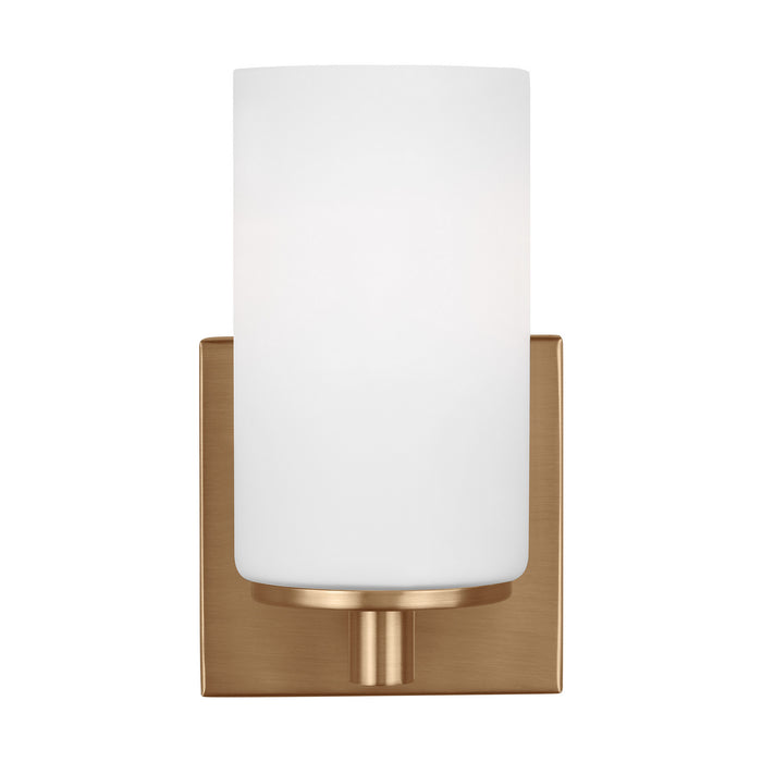 Myhouse Lighting Generation Lighting - 4139101EN3-848 - One Light Wall / Bath Sconce - Hettinger - Satin Brass