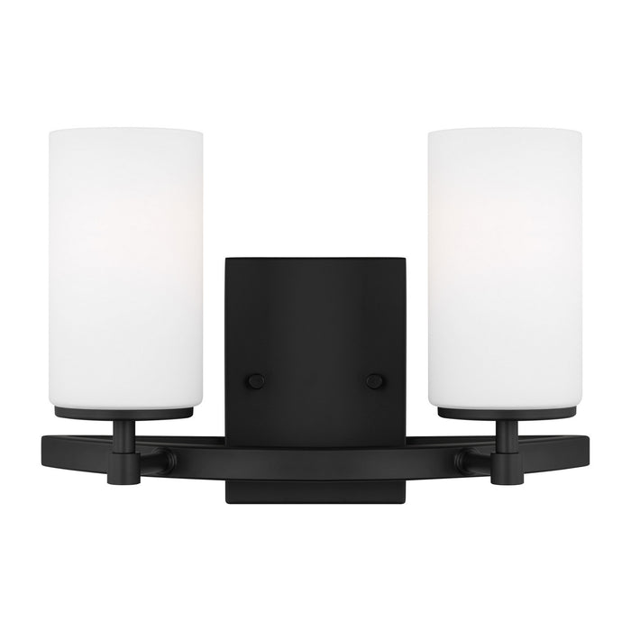 Myhouse Lighting Generation Lighting - 4424602-112 - Two Light Wall / Bath - Alturas - Midnight Black