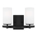 Myhouse Lighting Generation Lighting - 4424602-112 - Two Light Wall / Bath - Alturas - Midnight Black