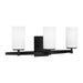 Myhouse Lighting Generation Lighting - 4424603-112 - Three Light Wall / Bath - Alturas - Midnight Black