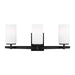 Myhouse Lighting Generation Lighting - 4424603-112 - Three Light Wall / Bath - Alturas - Midnight Black