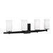 Myhouse Lighting Generation Lighting - 4424604-112 - Four Light Wall / Bath - Alturas - Midnight Black