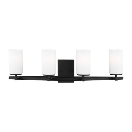 Myhouse Lighting Generation Lighting - 4424604-112 - Four Light Wall / Bath - Alturas - Midnight Black