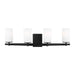 Myhouse Lighting Generation Lighting - 4424604-112 - Four Light Wall / Bath - Alturas - Midnight Black