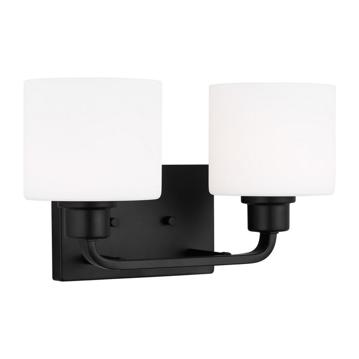 Myhouse Lighting Generation Lighting - 4428802-112 - Two Light Wall / Bath - Canfield - Midnight Black