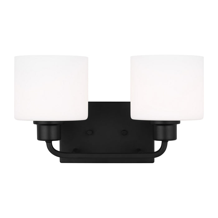 Myhouse Lighting Generation Lighting - 4428802-112 - Two Light Wall / Bath - Canfield - Midnight Black