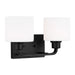 Myhouse Lighting Generation Lighting - 4428802EN3-112 - Two Light Wall / Bath - Canfield - Midnight Black