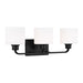 Myhouse Lighting Generation Lighting - 4428803-112 - Three Light Wall / Bath - Canfield - Midnight Black