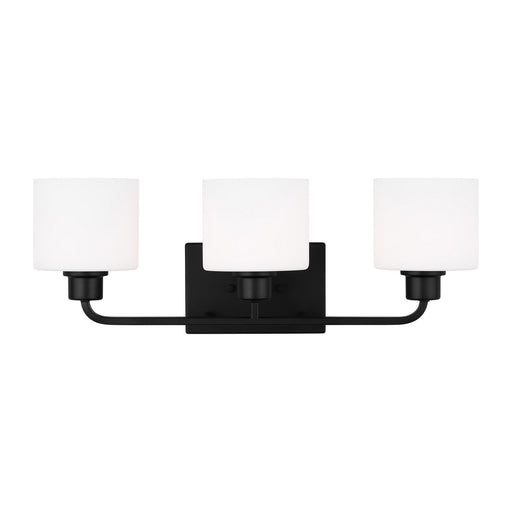 Myhouse Lighting Generation Lighting - 4428803-112 - Three Light Wall / Bath - Canfield - Midnight Black