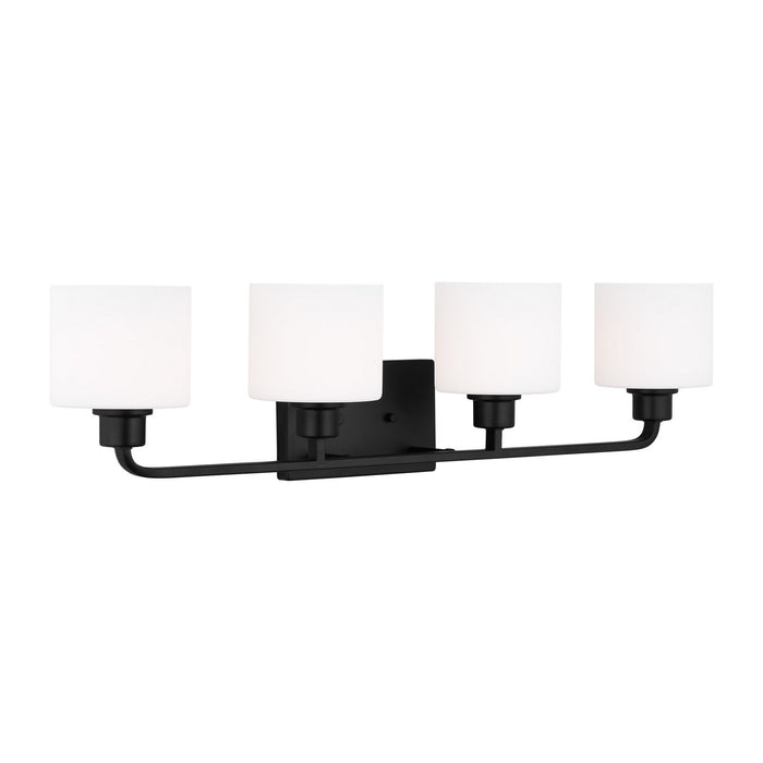 Myhouse Lighting Generation Lighting - 4428804EN3-112 - Four Light Wall / Bath - Canfield - Midnight Black