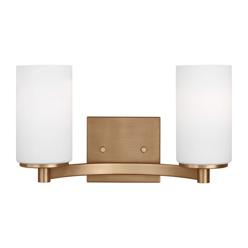 Myhouse Lighting Generation Lighting - 4439102-848 - Two Light Wall / Bath - Hettinger - Satin Brass