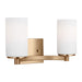 Myhouse Lighting Generation Lighting - 4439102EN3-848 - Two Light Wall / Bath - Hettinger - Satin Brass