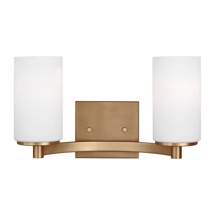 Myhouse Lighting Generation Lighting - 4439102EN3-848 - Two Light Wall / Bath - Hettinger - Satin Brass