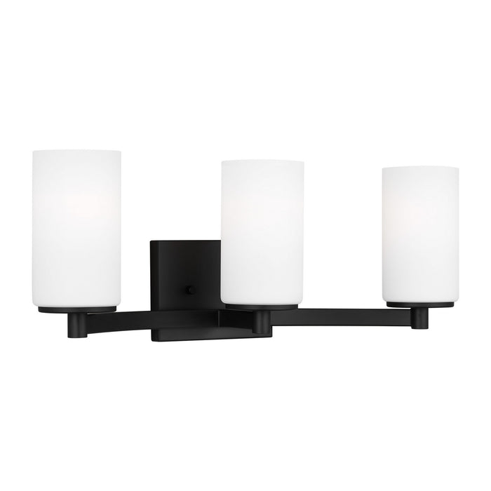 Myhouse Lighting Generation Lighting - 4439103-112 - Three Light Wall / Bath - Hettinger - Midnight Black