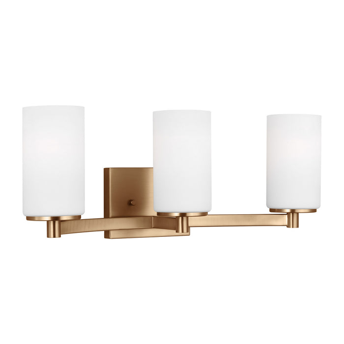 Myhouse Lighting Generation Lighting - 4439103EN3-848 - Three Light Wall / Bath - Hettinger - Satin Brass