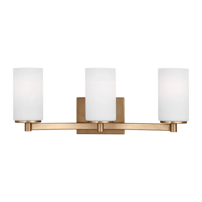 Myhouse Lighting Generation Lighting - 4439103EN3-848 - Three Light Wall / Bath - Hettinger - Satin Brass