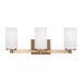 Myhouse Lighting Generation Lighting - 4439103EN3-848 - Three Light Wall / Bath - Hettinger - Satin Brass