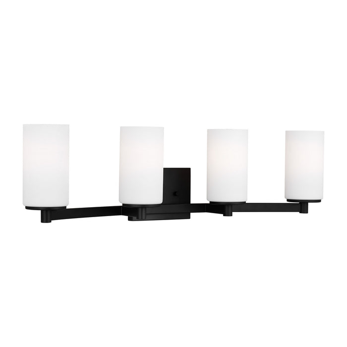 Myhouse Lighting Generation Lighting - 4439104-112 - Four Light Wall / Bath - Hettinger - Midnight Black