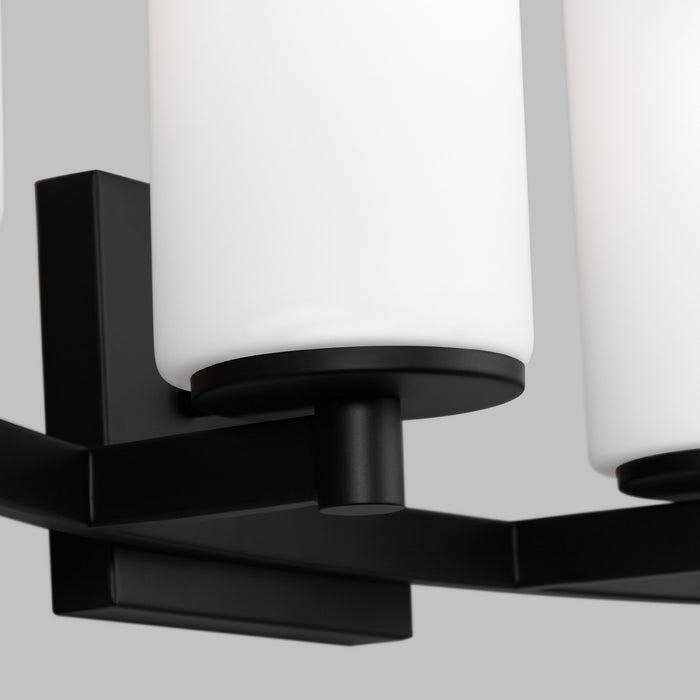 Myhouse Lighting Generation Lighting - 4439104-112 - Four Light Wall / Bath - Hettinger - Midnight Black