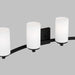 Myhouse Lighting Generation Lighting - 4439104EN3-112 - Four Light Wall / Bath - Hettinger - Midnight Black