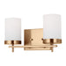 Myhouse Lighting Visual Comfort Studio - 4490302-848 - Two Light Bath - Zire - Satin Brass