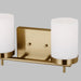 Myhouse Lighting Visual Comfort Studio - 4490302-848 - Two Light Bath - Zire - Satin Brass