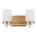 Myhouse Lighting Visual Comfort Studio - 4490302-848 - Two Light Bath - Zire - Satin Brass