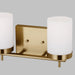 Myhouse Lighting Visual Comfort Studio - 4490302EN3-848 - Two Light Bath - Zire - Satin Brass