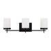 Myhouse Lighting Visual Comfort Studio - 4490303-112 - Three Light Bath - Zire - Midnight Black