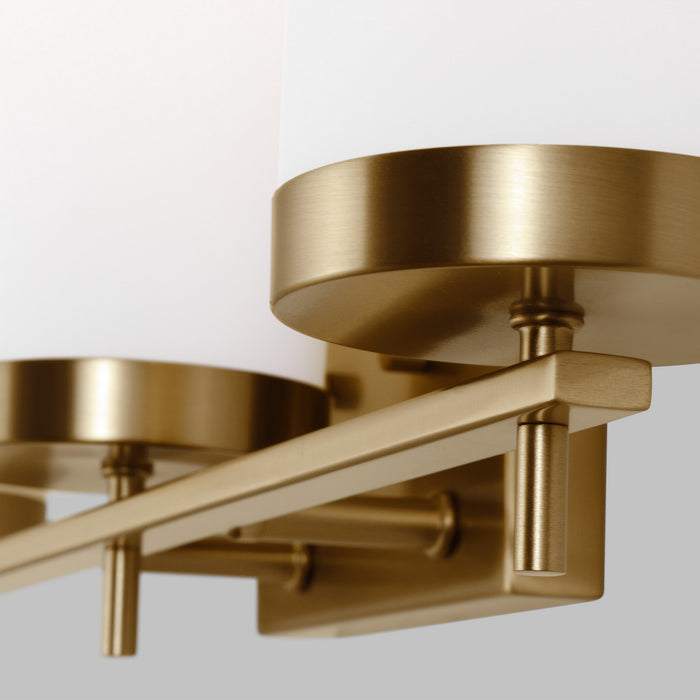 Myhouse Lighting Visual Comfort Studio - 4490303-848 - Three Light Bath - Zire - Satin Brass