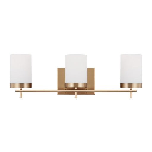 Myhouse Lighting Visual Comfort Studio - 4490303-848 - Three Light Bath - Zire - Satin Brass