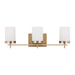 Myhouse Lighting Visual Comfort Studio - 4490303-848 - Three Light Bath - Zire - Satin Brass