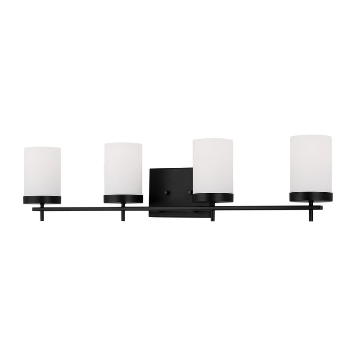 Myhouse Lighting Visual Comfort Studio - 4490304-112 - Four Light Bath - Zire - Midnight Black