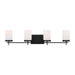 Myhouse Lighting Visual Comfort Studio - 4490304-112 - Four Light Bath - Zire - Midnight Black