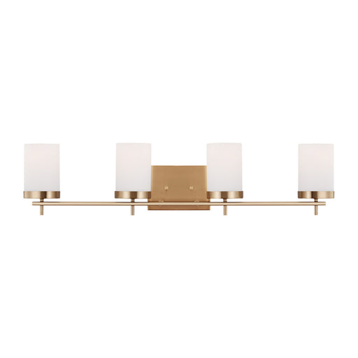 Myhouse Lighting Visual Comfort Studio - 4490304-848 - Four Light Bath - Zire - Satin Brass