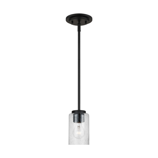 Myhouse Lighting Generation Lighting - 61170-112 - One Light Mini-Pendant - Oslo - Midnight Black