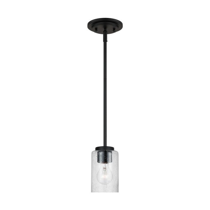 Myhouse Lighting Generation Lighting - 61170-112 - One Light Mini-Pendant - Oslo - Midnight Black