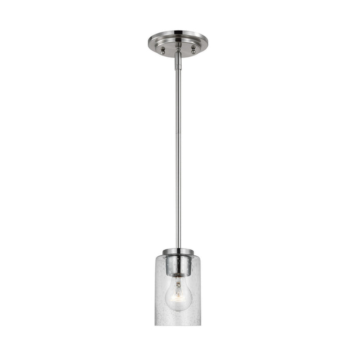 Myhouse Lighting Generation Lighting - 61170-962 - One Light Mini-Pendant - Oslo - Brushed Nickel